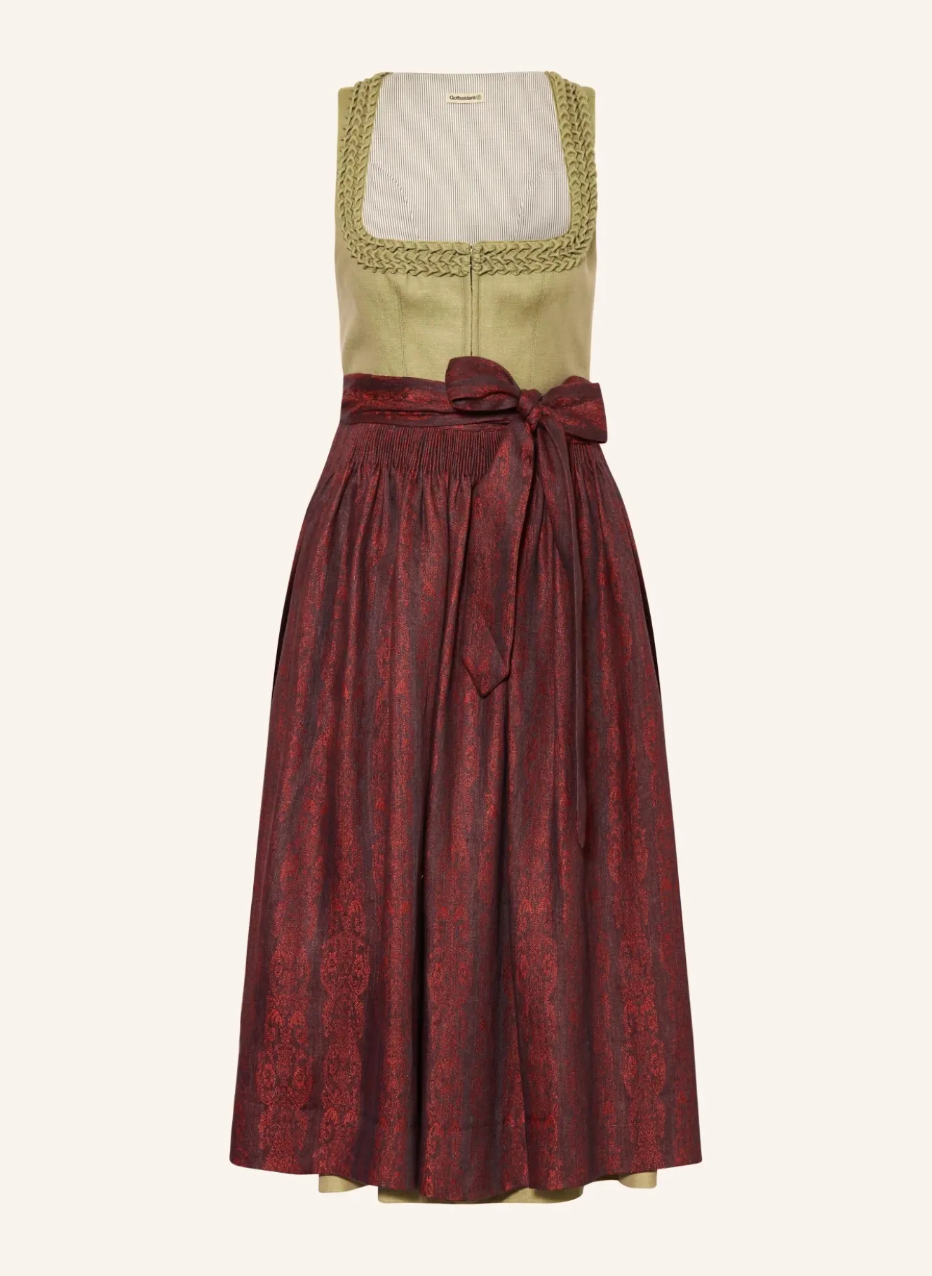 Dirndl VRENI im Materialmix mit Leinen