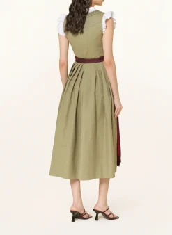 Dirndl VRENI im Materialmix mit Leinen
