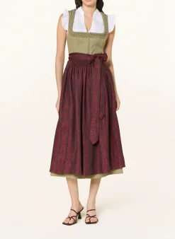 Dirndl VRENI im Materialmix mit Leinen