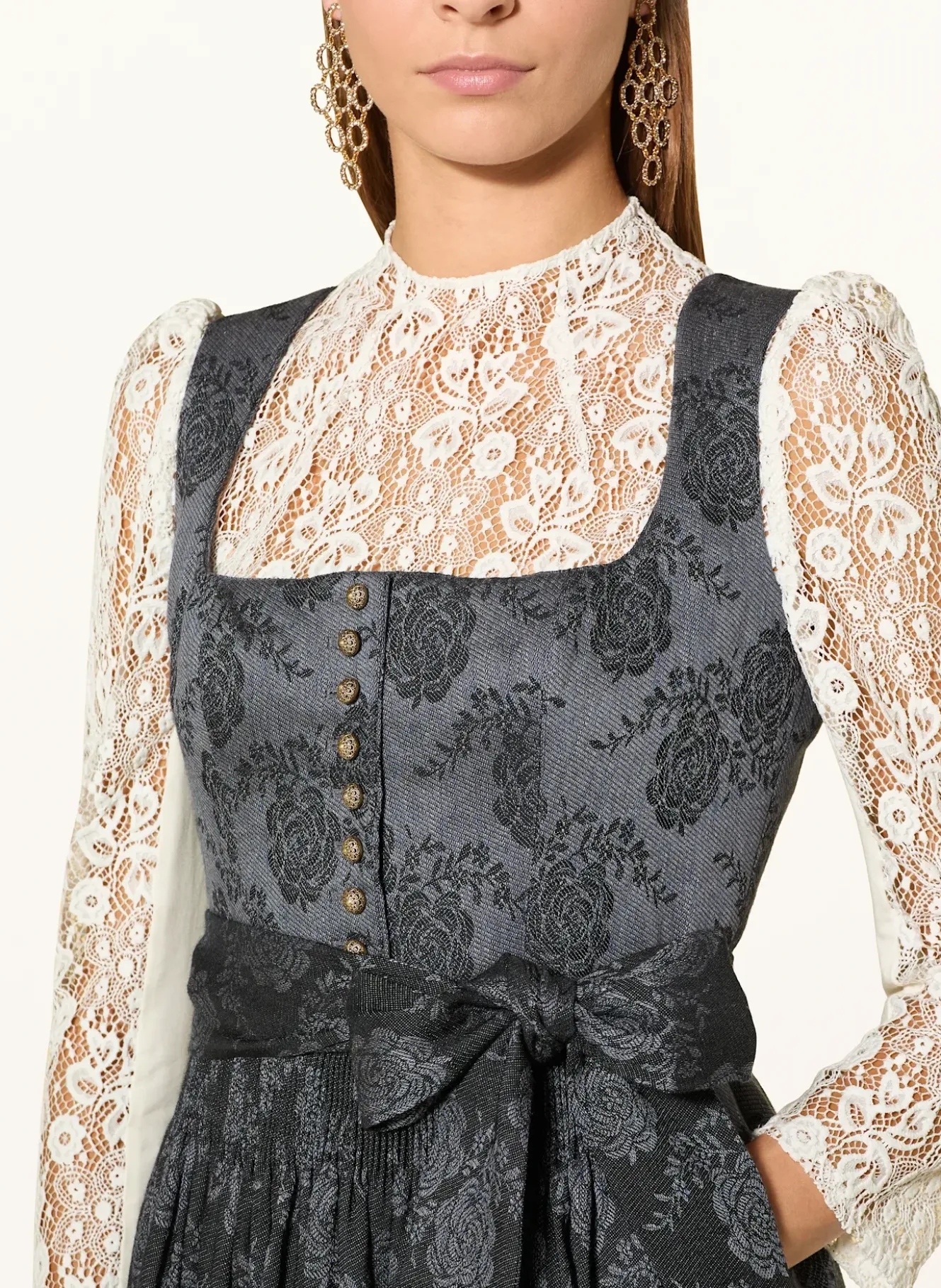 Dirndlbluse ERNESTA mit Spitze