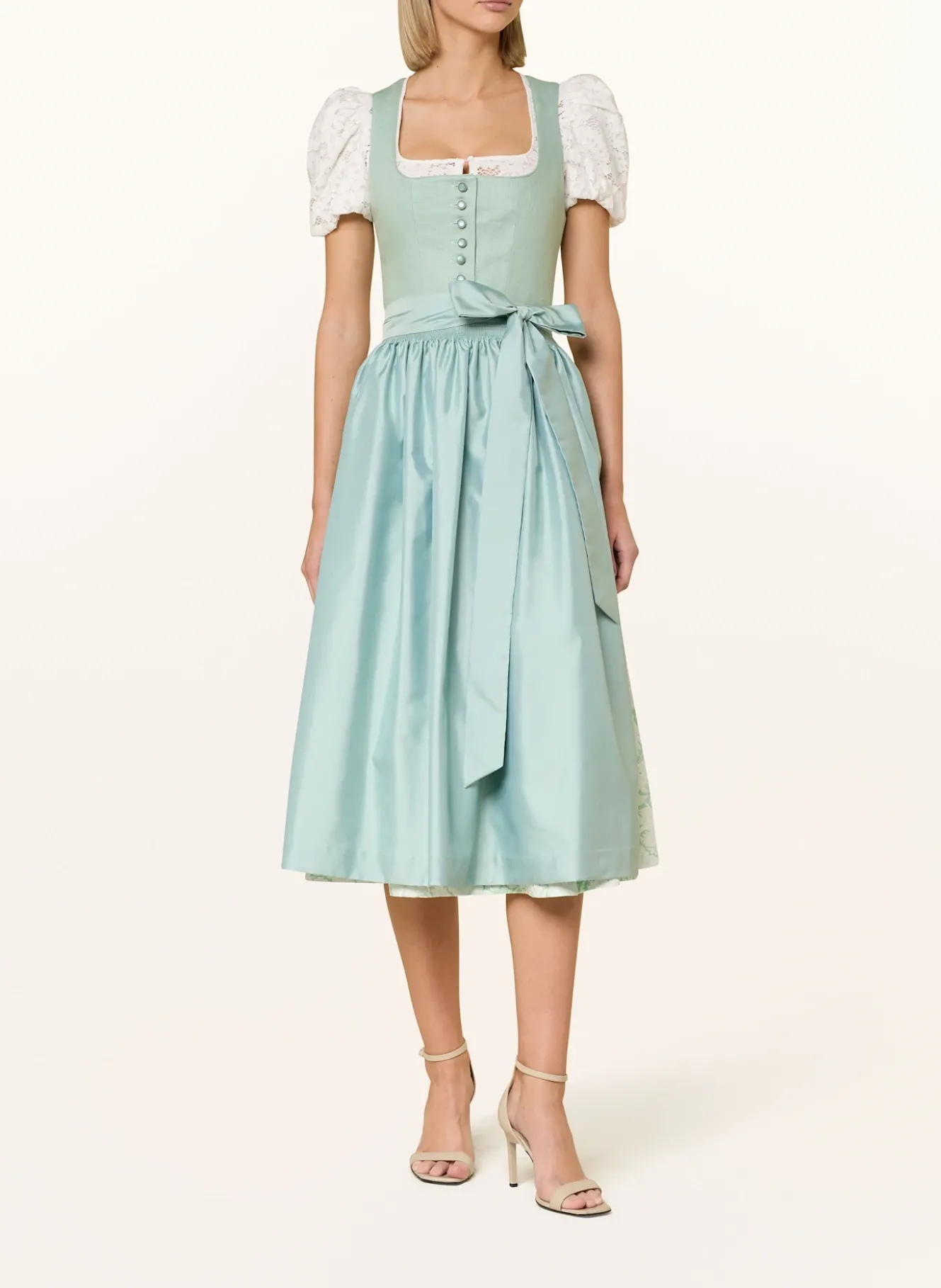 Dirndlbluse IRMA im Materialmix
