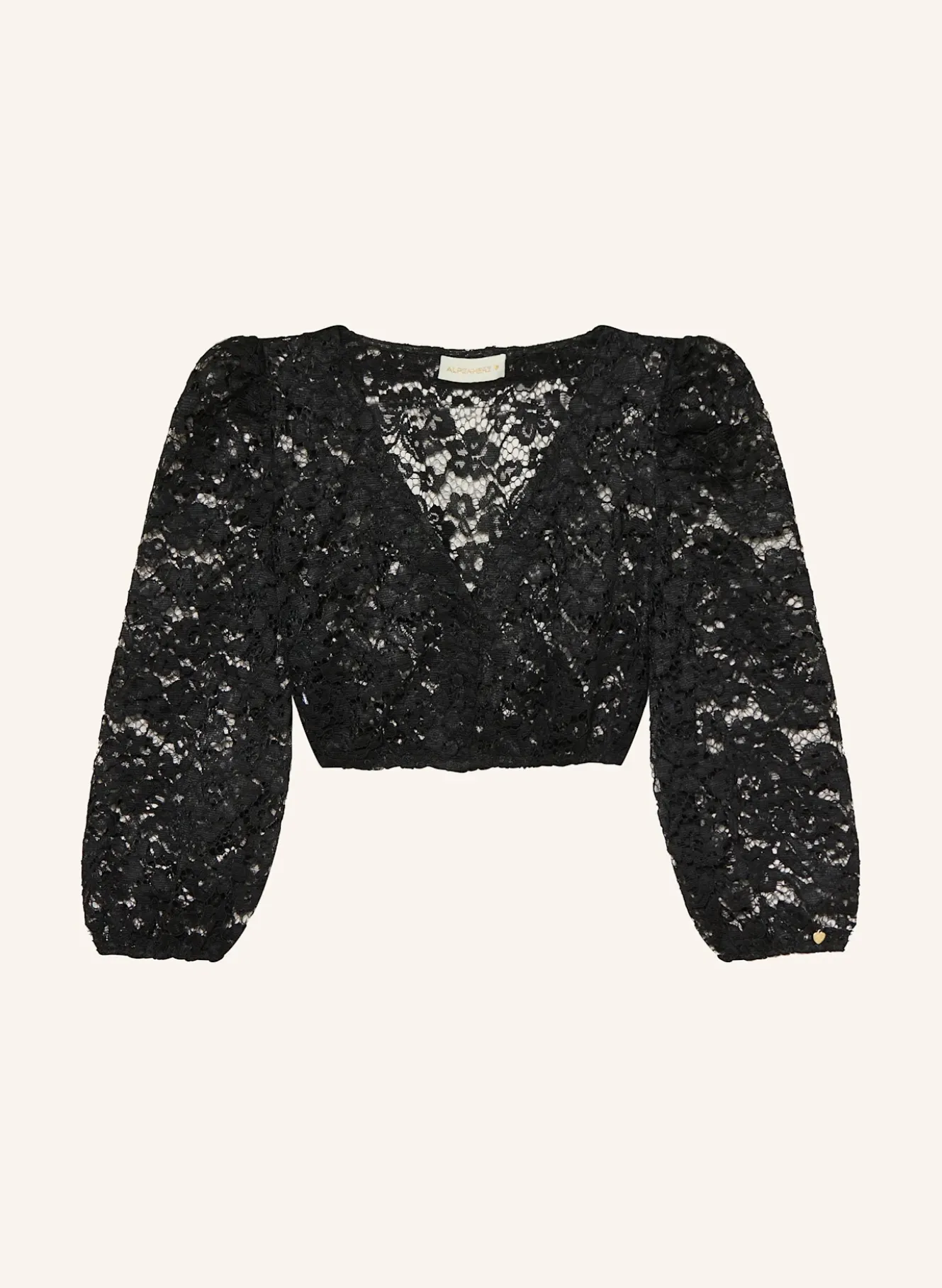 Dirndlbluse LOU aus Lochspitze und mit 3/4-Arm