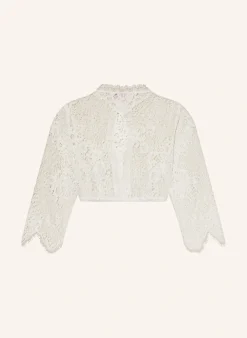 Dirndlbluse PLÄTZCHEN aus Spitze mit 3/4-Arm