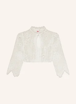 Dirndlbluse PLÄTZCHEN aus Spitze mit 3/4-Arm