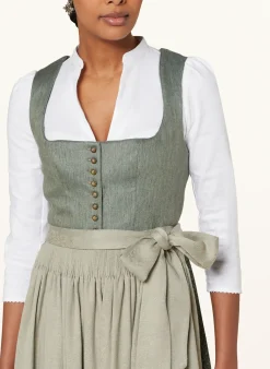 Dirndlbluse POMPADOUR mit Leinen