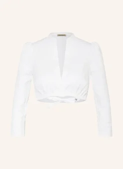 Dirndlbluse POMPADOUR mit Leinen