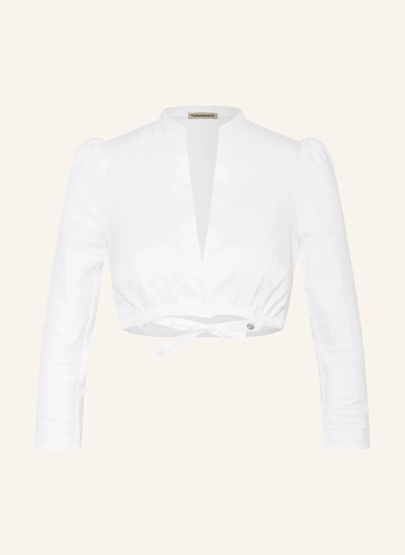 Dirndlbluse POMPADOUR mit Leinen
