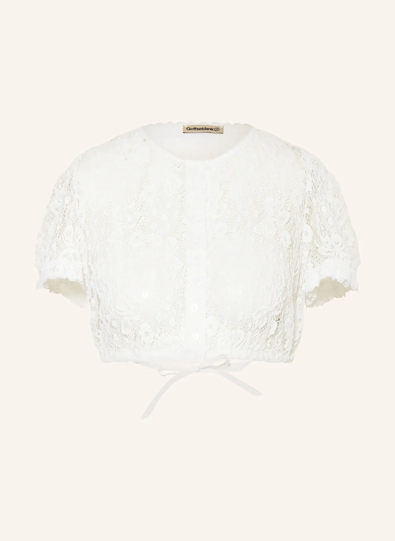 Dirndlbluse VICTORA im Materialmix