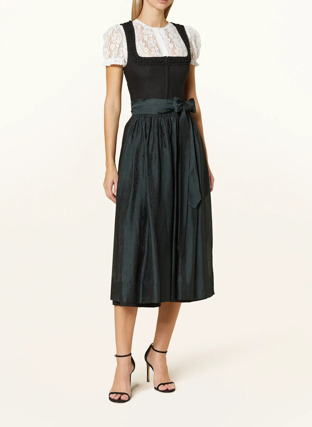 Dirndlbluse VICTORA im Materialmix