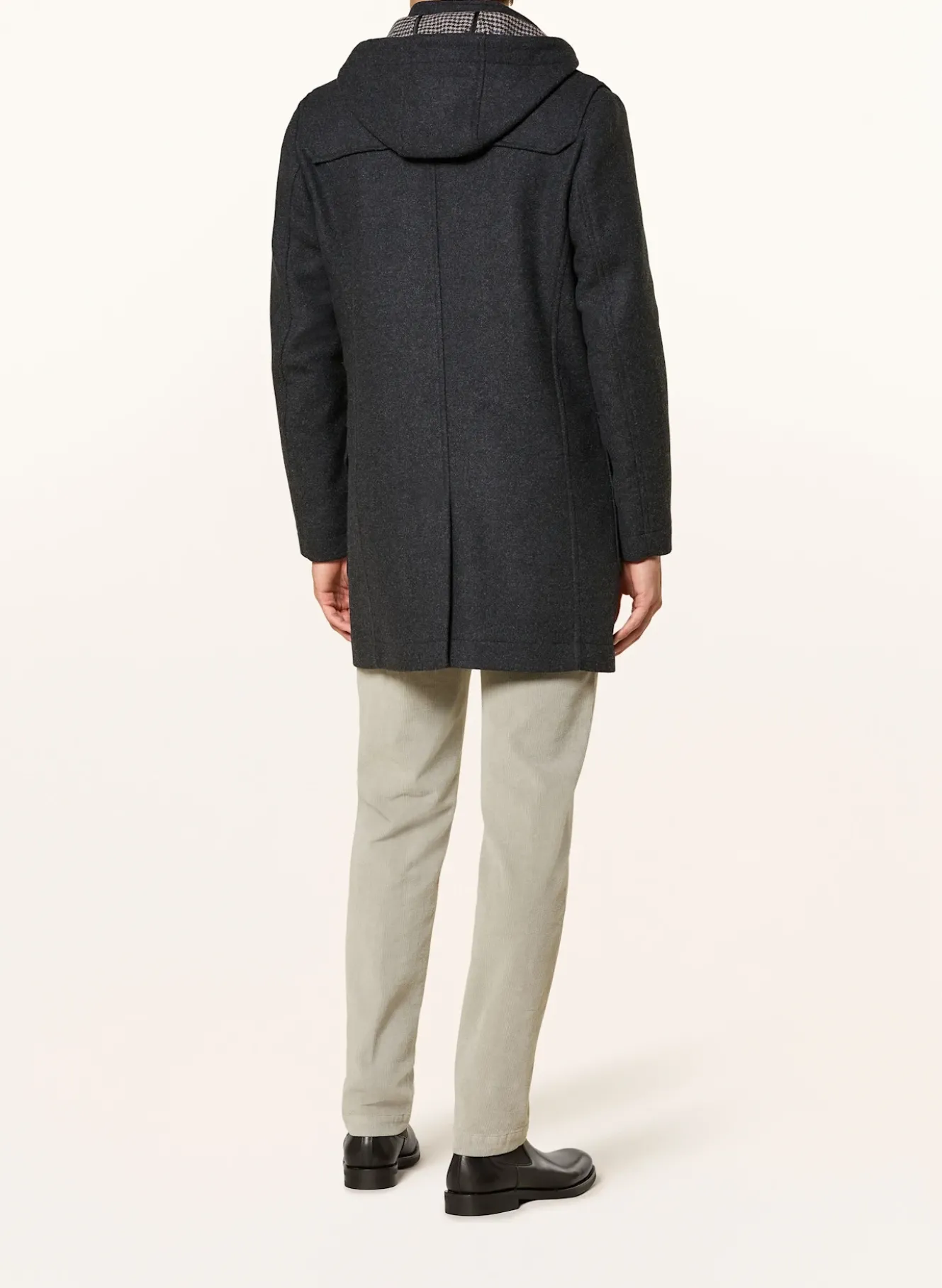 Dufflecoat mit abnehmbarer Kapuze