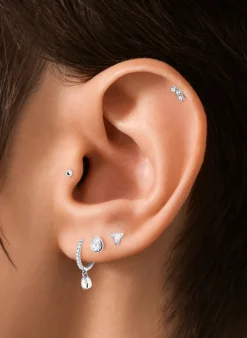 Einzel Piercing Stecker Mini Krappenfassungen