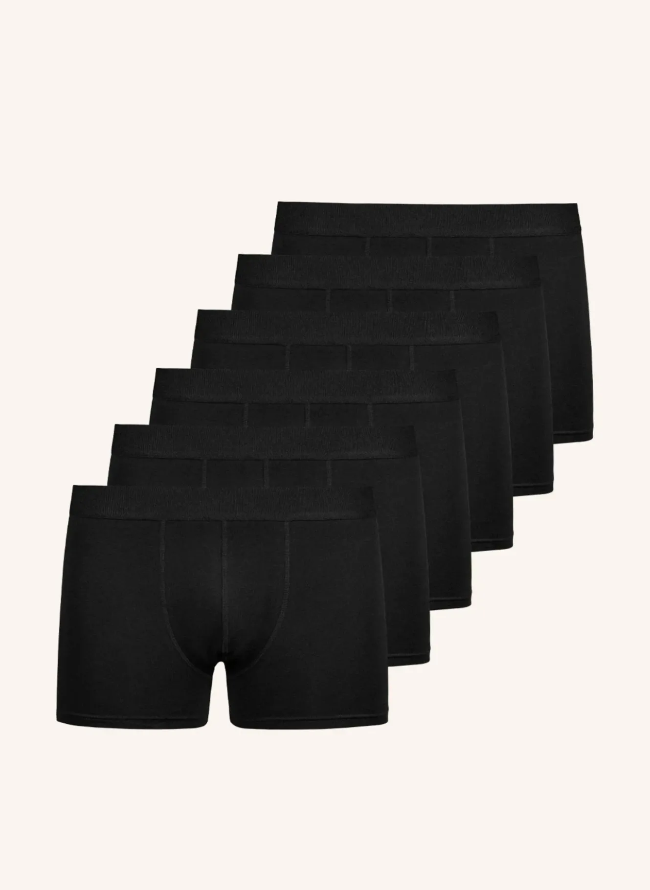 6er-Pack Boxershorts ohne Logo