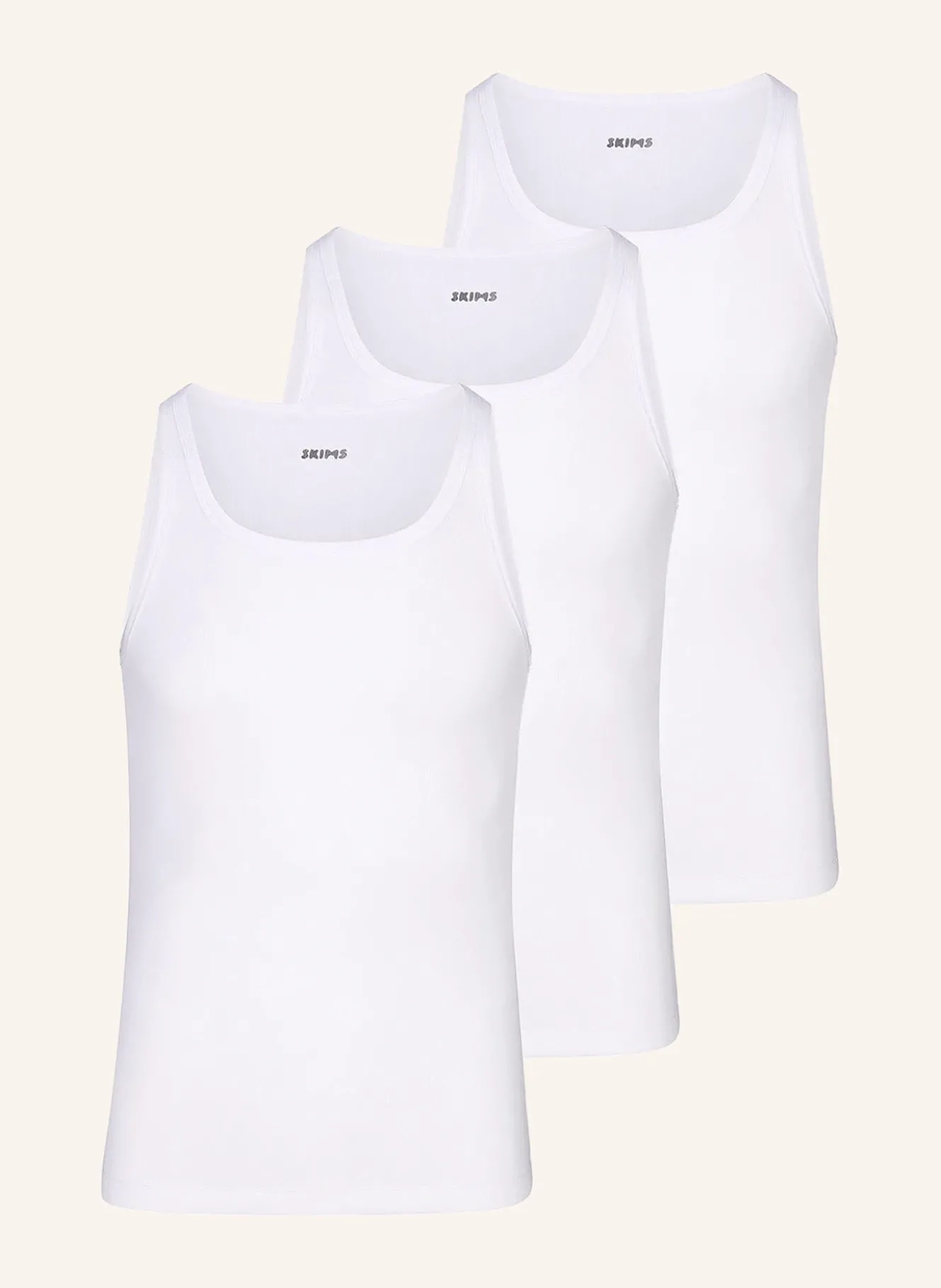 3er-Pack Unterhemden SKIMS COTTON