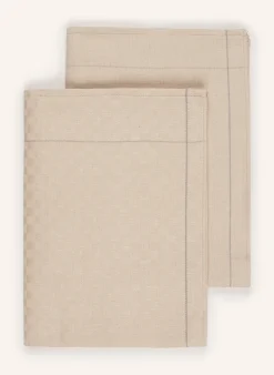 2er-Set Geschirrtücher mit Leinen