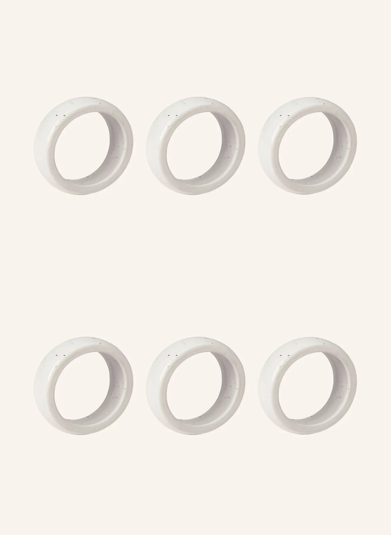 6er-Set Serviettenringe NORDIC VANILLA