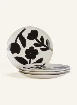 4er-Set Speiseteller FLORA