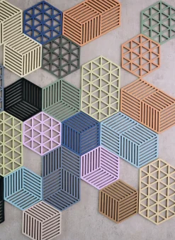 3er-Set Untersetzer HEXAGON