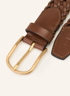Flechtgürtel aus Leder