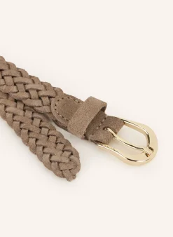 Flechtgürtel aus Leder