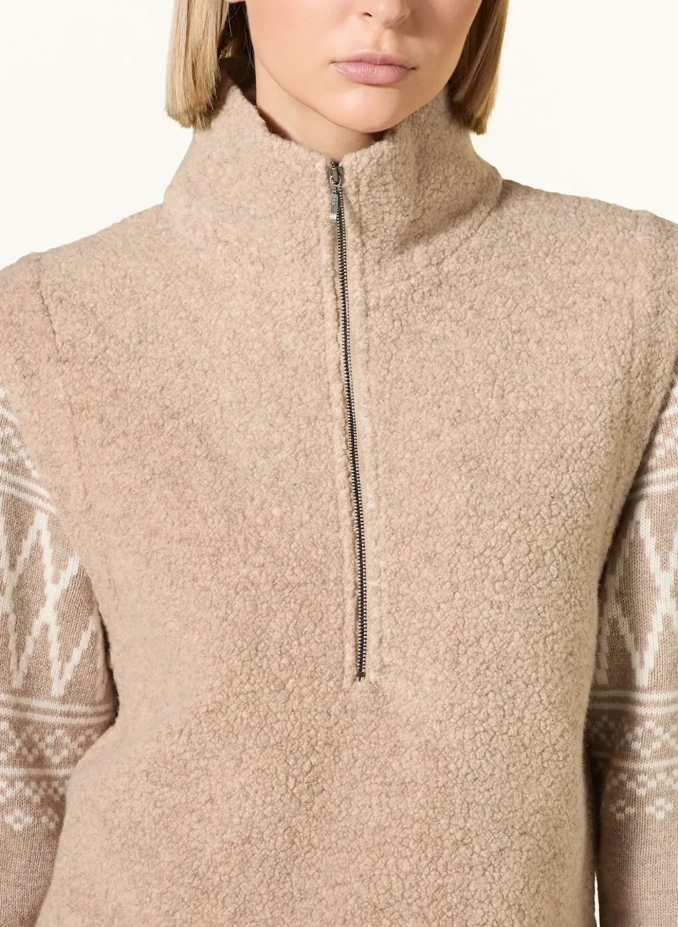 Fleece-Troyer ALTA aus Merinowolle