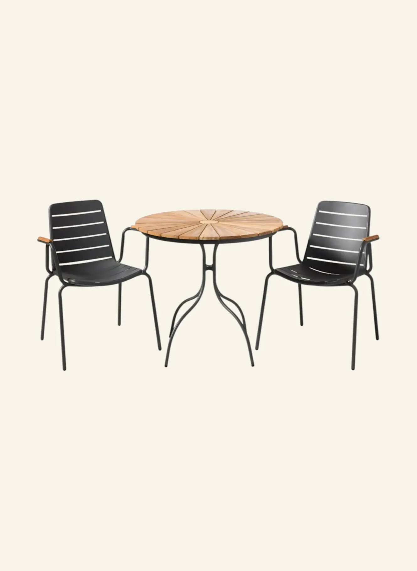 Gartenmöbel-Set mit 1 Tisch, 2 Stühlen ELLEN/PARC