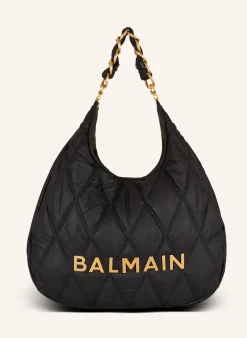 Große Hobo Bag 1945 aus gestepptem Nylon mit Diamond-Muster