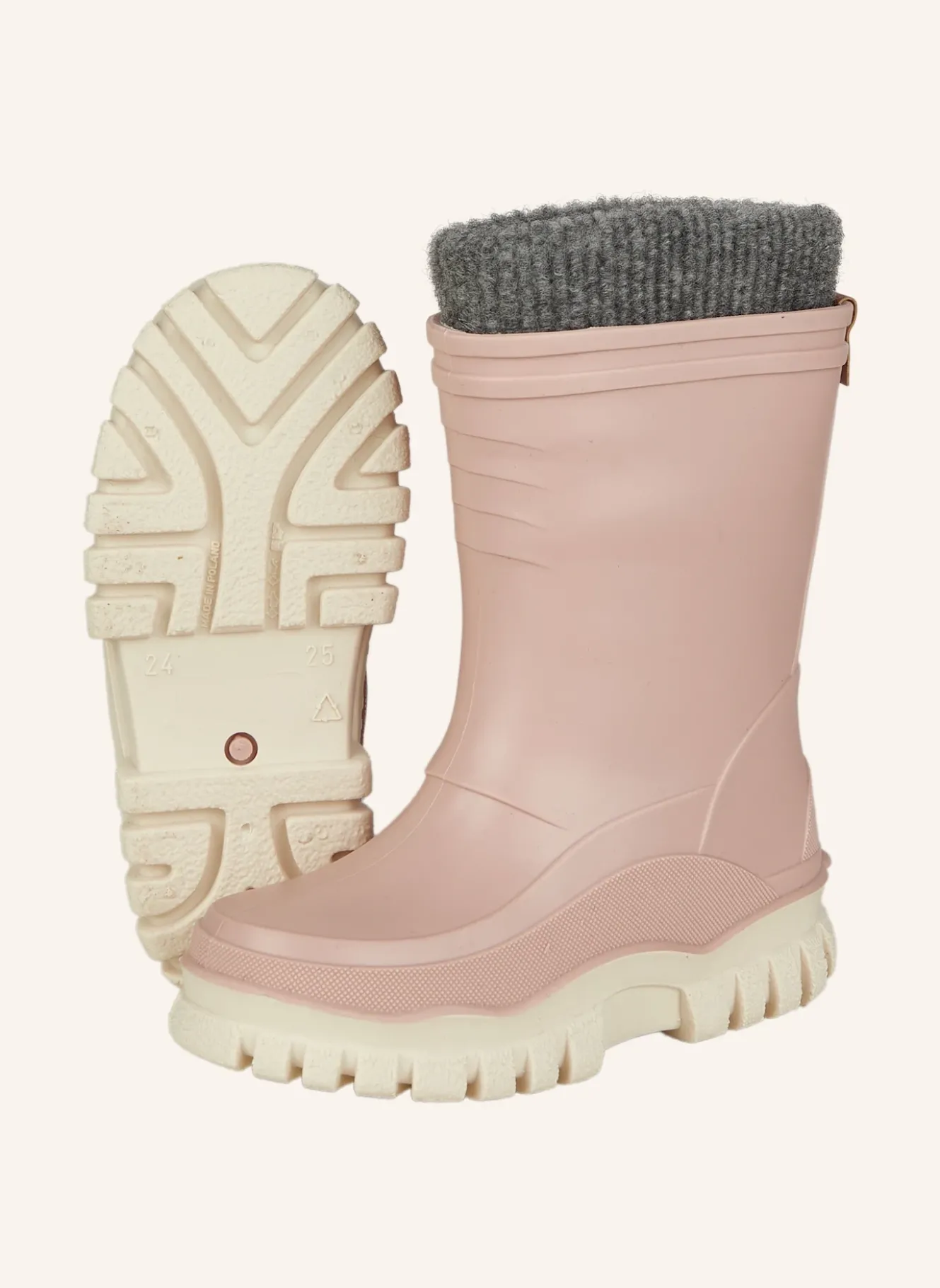 Gummistiefel uni gefüttert