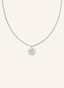 Halskette aus 14 Karat Weißgold und 0,16ct. Diamanten