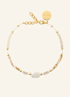 Halsketten SHORE NECKLACE TAUPE by GLAMBOU