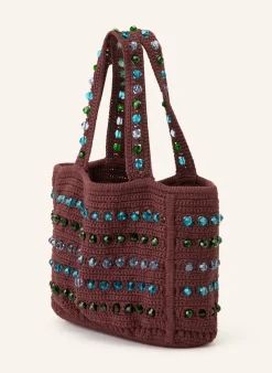 Handtasche mit Schmucksteinen