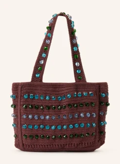 Handtasche mit Schmucksteinen