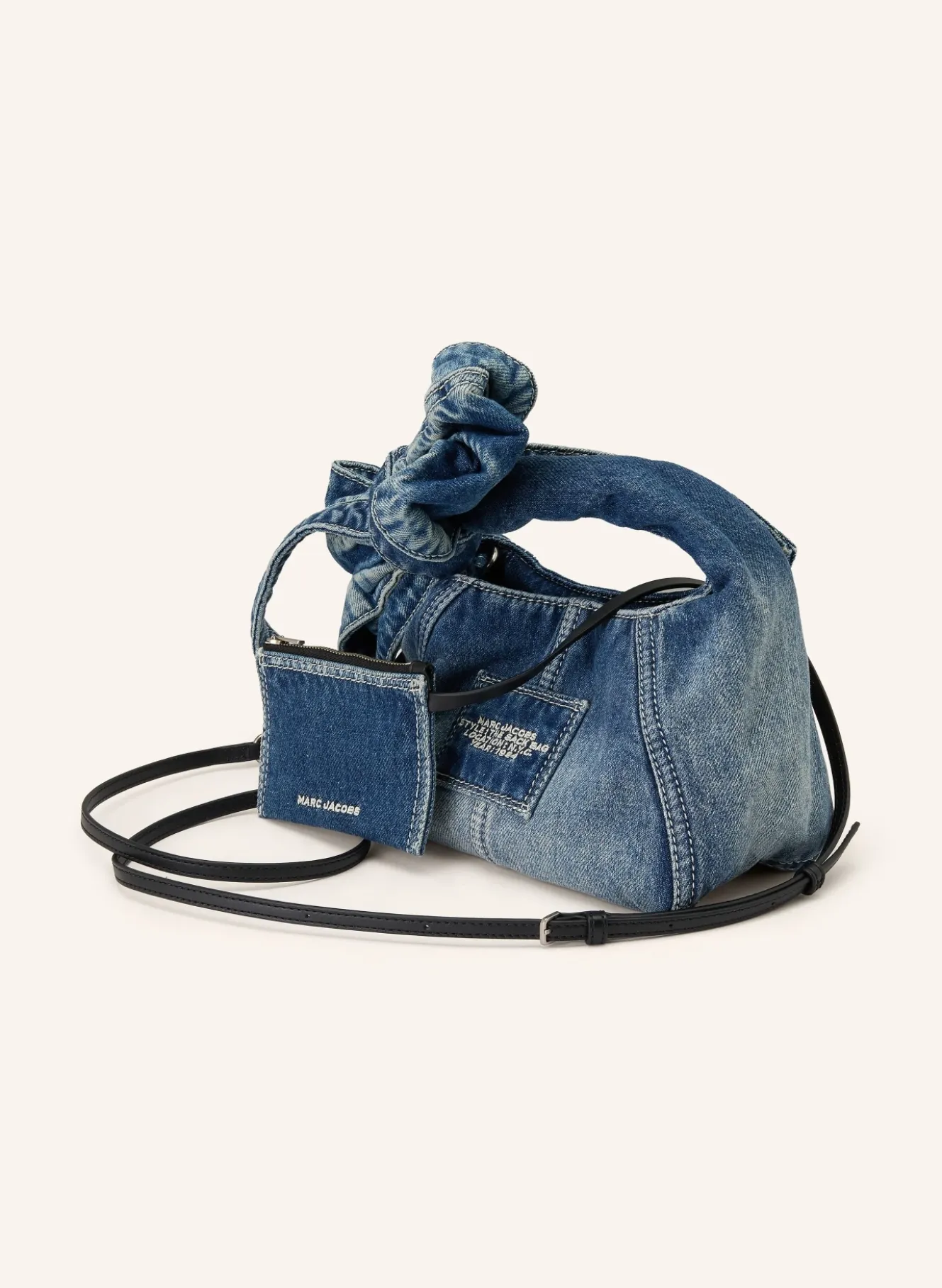 Handtasche THE BOW DENIM MINI SACK BAG mit Pouch