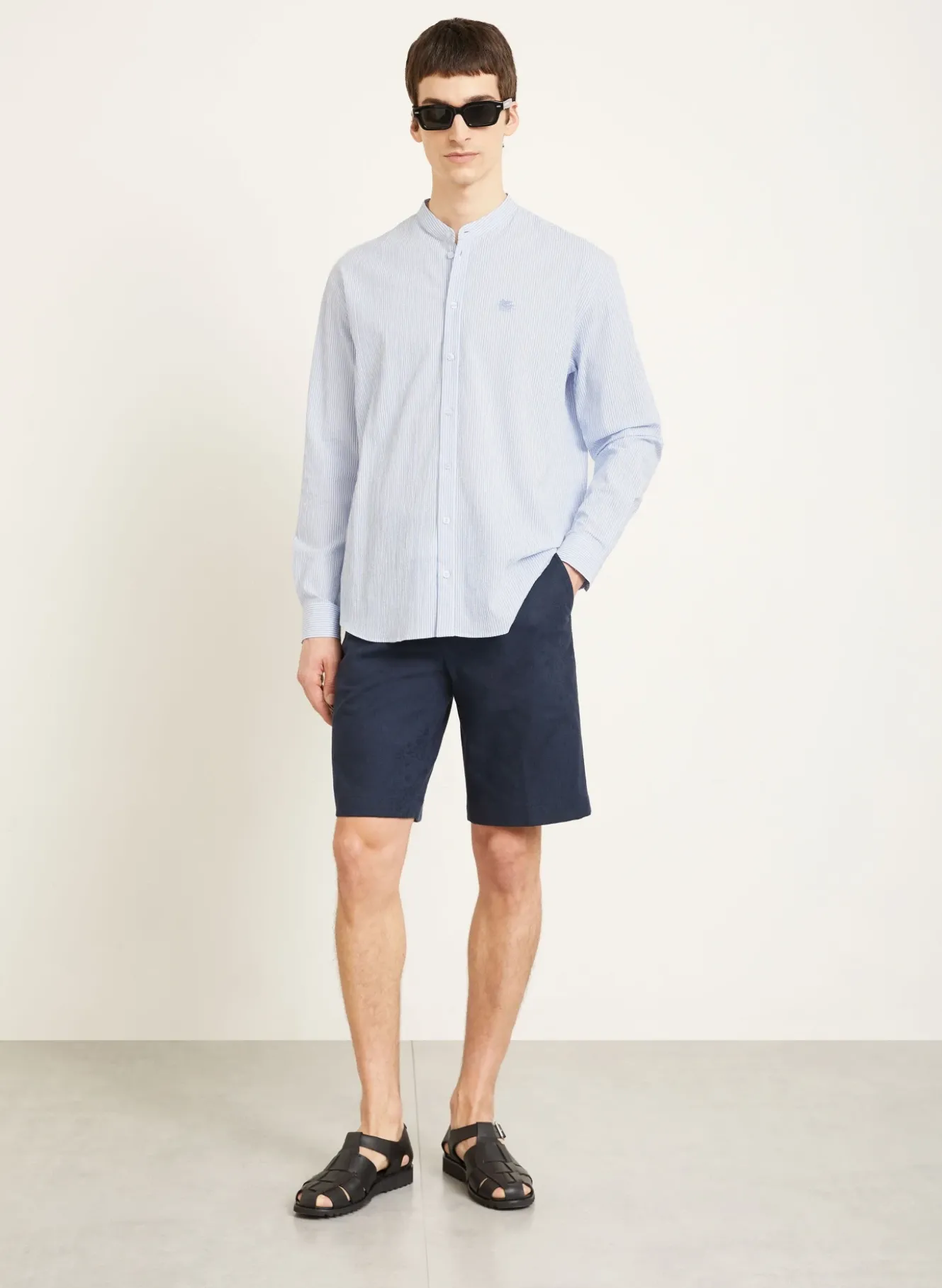 Hemd Comfort Fit mit Stehkragen