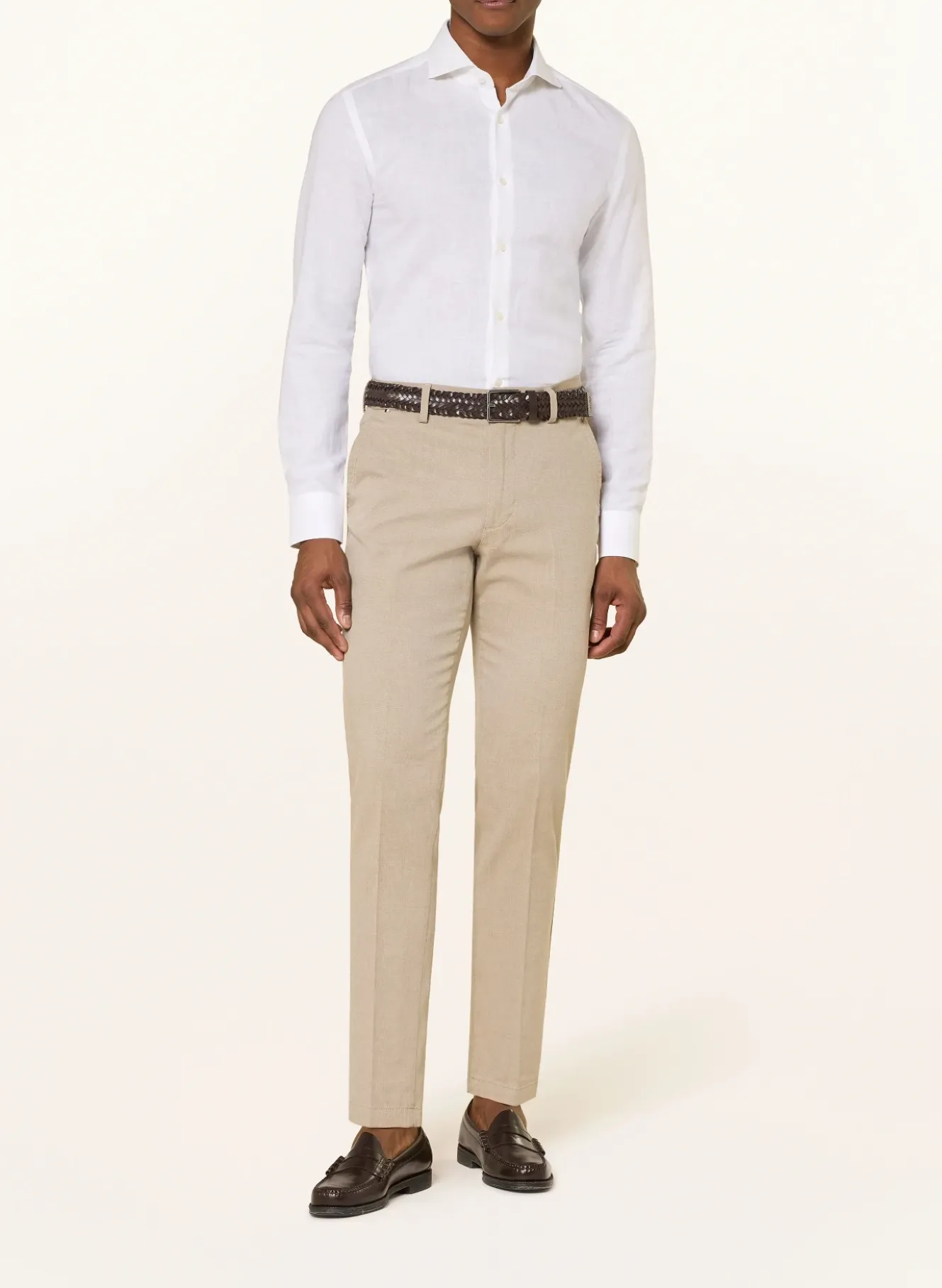 Hemd HANK Slim Fit mit Leinen