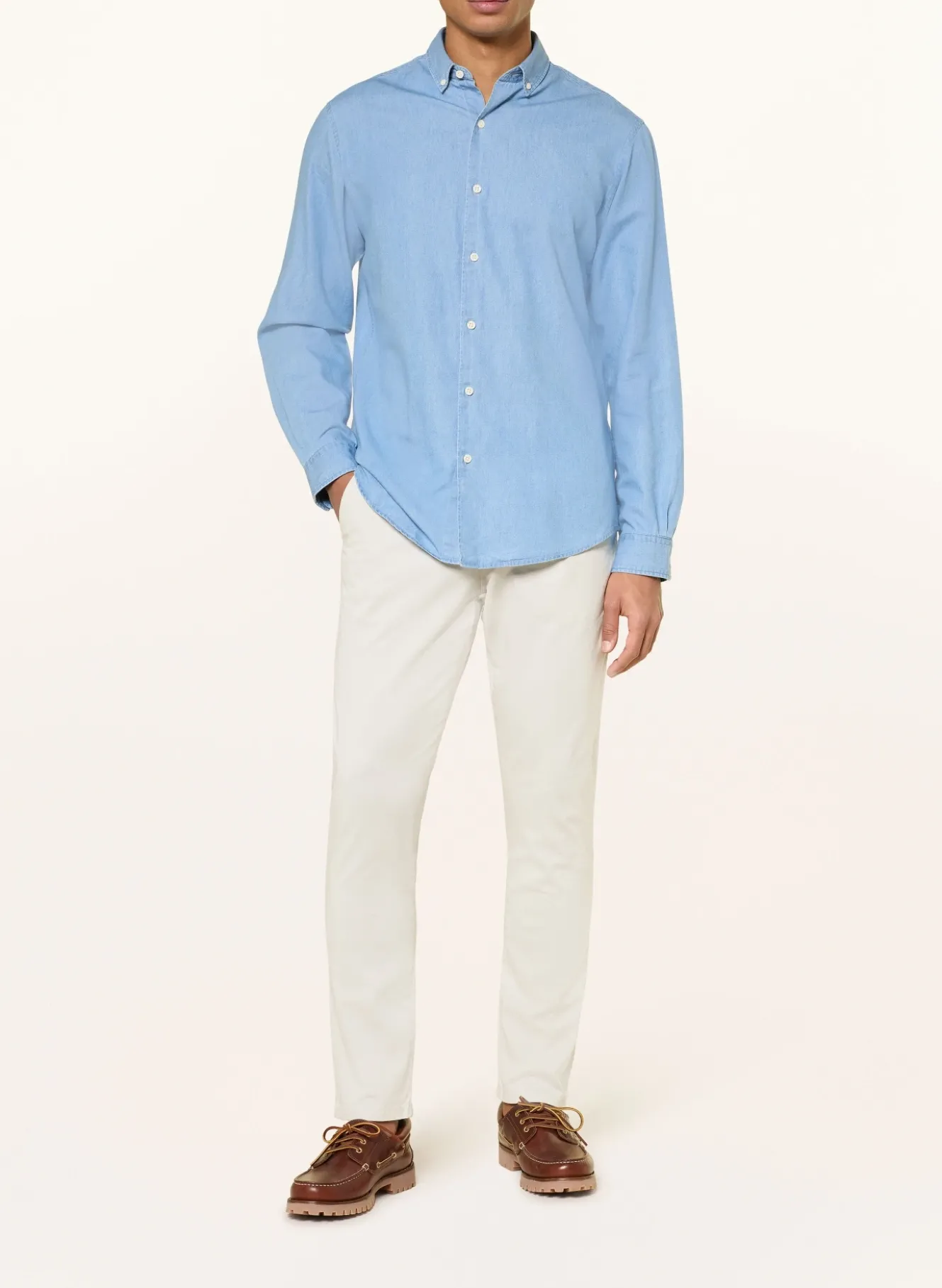 Hemd Regular Fit in Jeansoptik