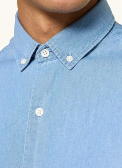 Hemd Regular Fit in Jeansoptik