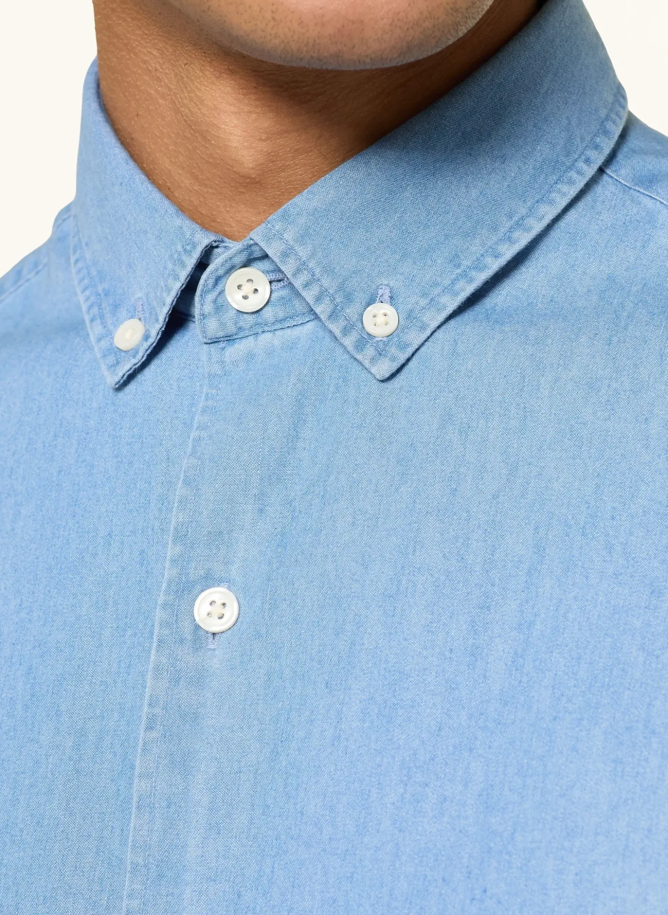 Hemd Regular Fit in Jeansoptik