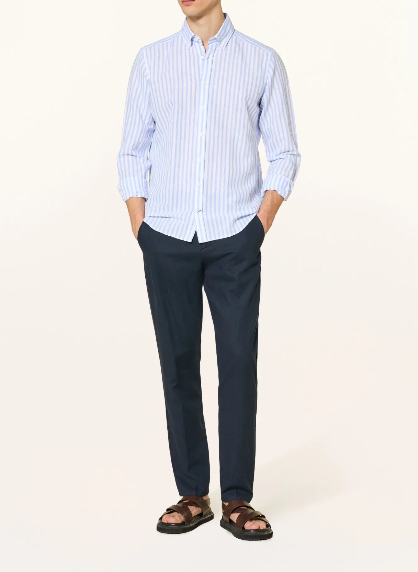 Hemd Regular Fit mit Leinen