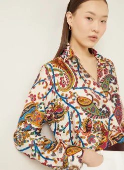 Hemdbluse aus Seide