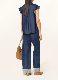 Hemdbluse in Jeansoptik