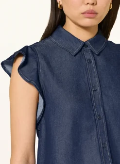 Hemdbluse in Jeansoptik