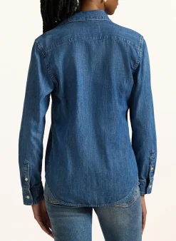 Hemdbluse in Jeansoptik