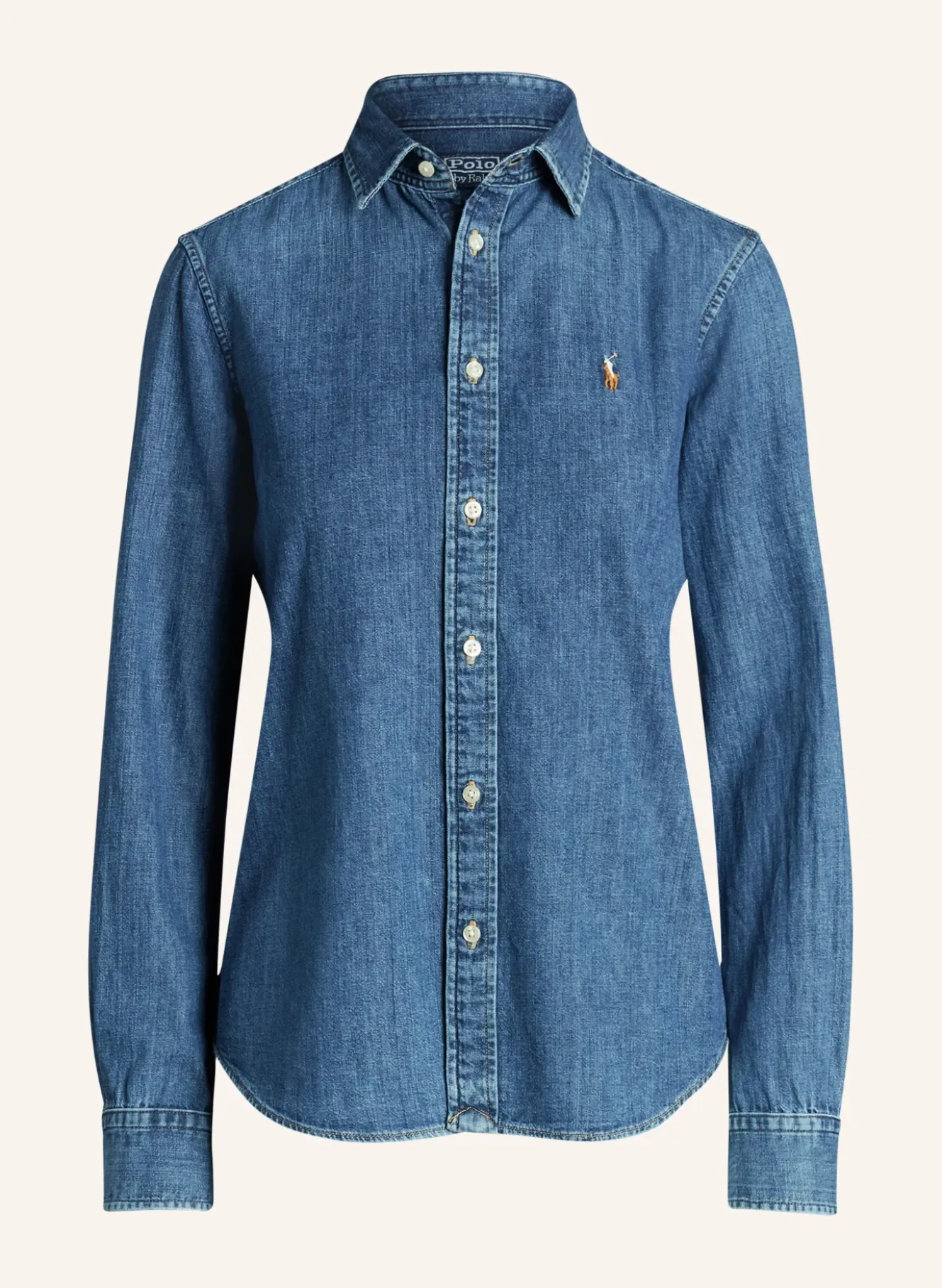 Hemdbluse in Jeansoptik