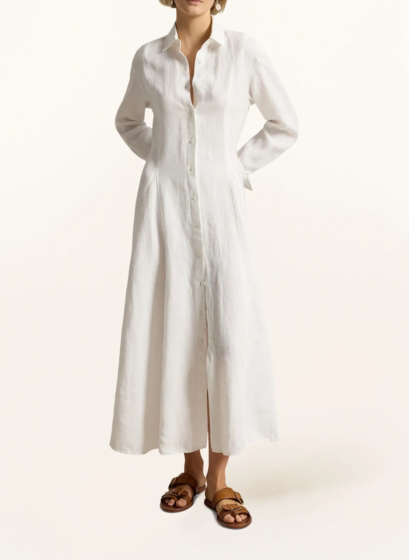 Hemdblusenkleid aus Leinen
