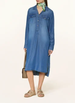 Hemdblusenkleid in Jeansoptik