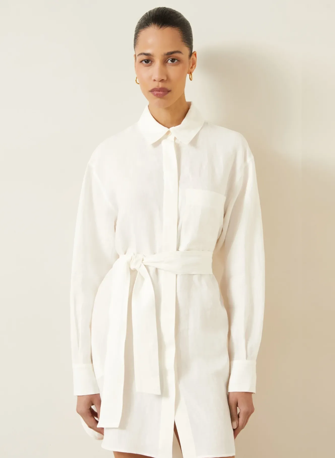 Hemdblusenkleid SAMOS aus Leinen