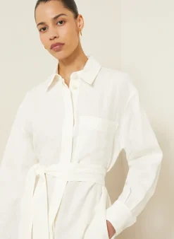Hemdblusenkleid SAMOS aus Leinen