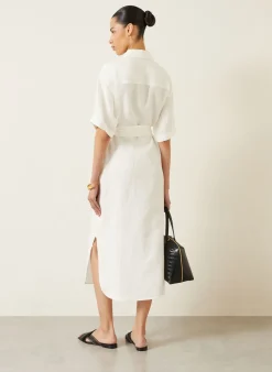 Hemdblusenkleid SANTALUZ aus Leinen