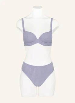 High-Waist-Bikini-Hose TINJIS mit Glitzergarn