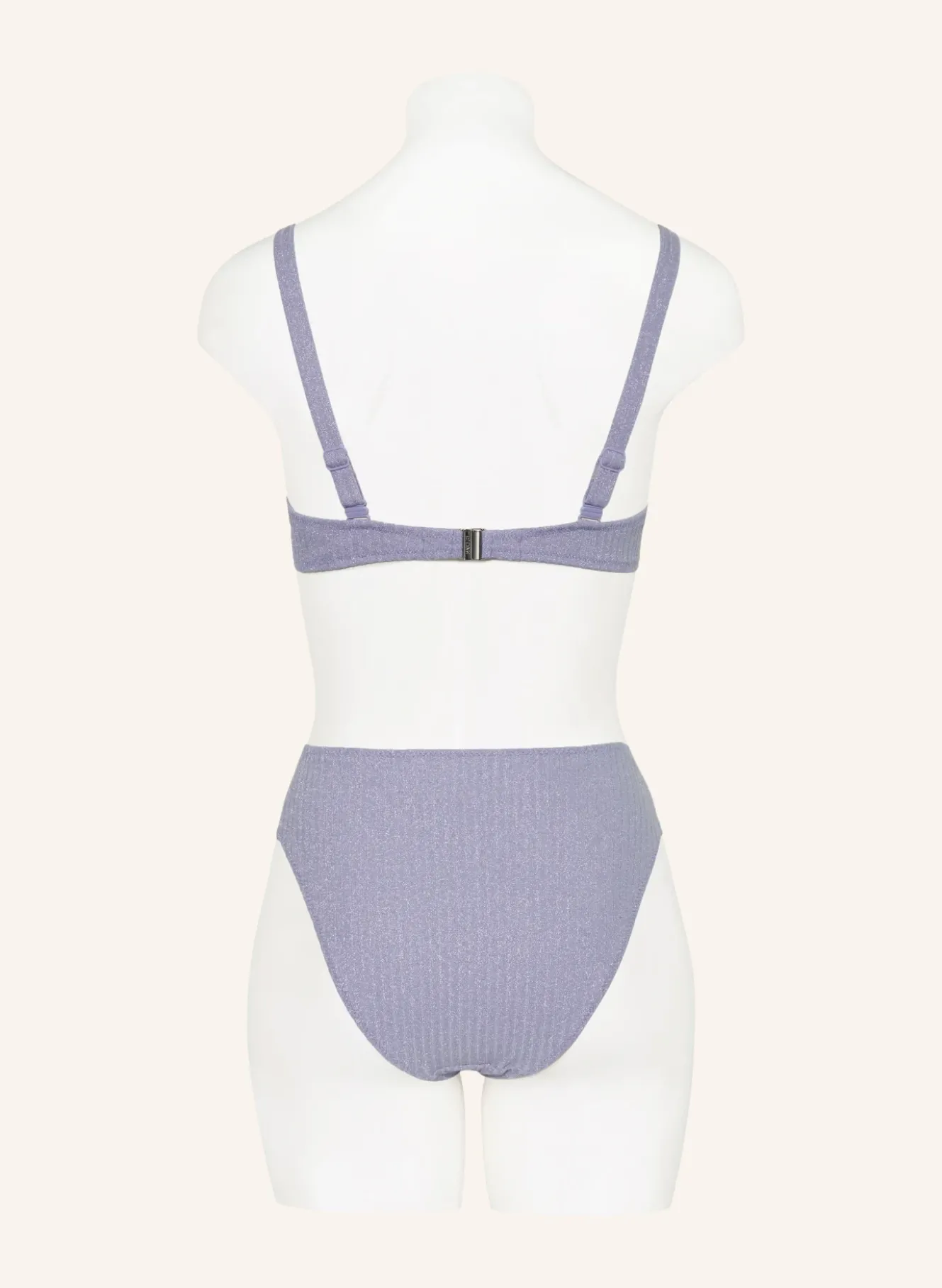 High-Waist-Bikini-Hose TINJIS mit Glitzergarn